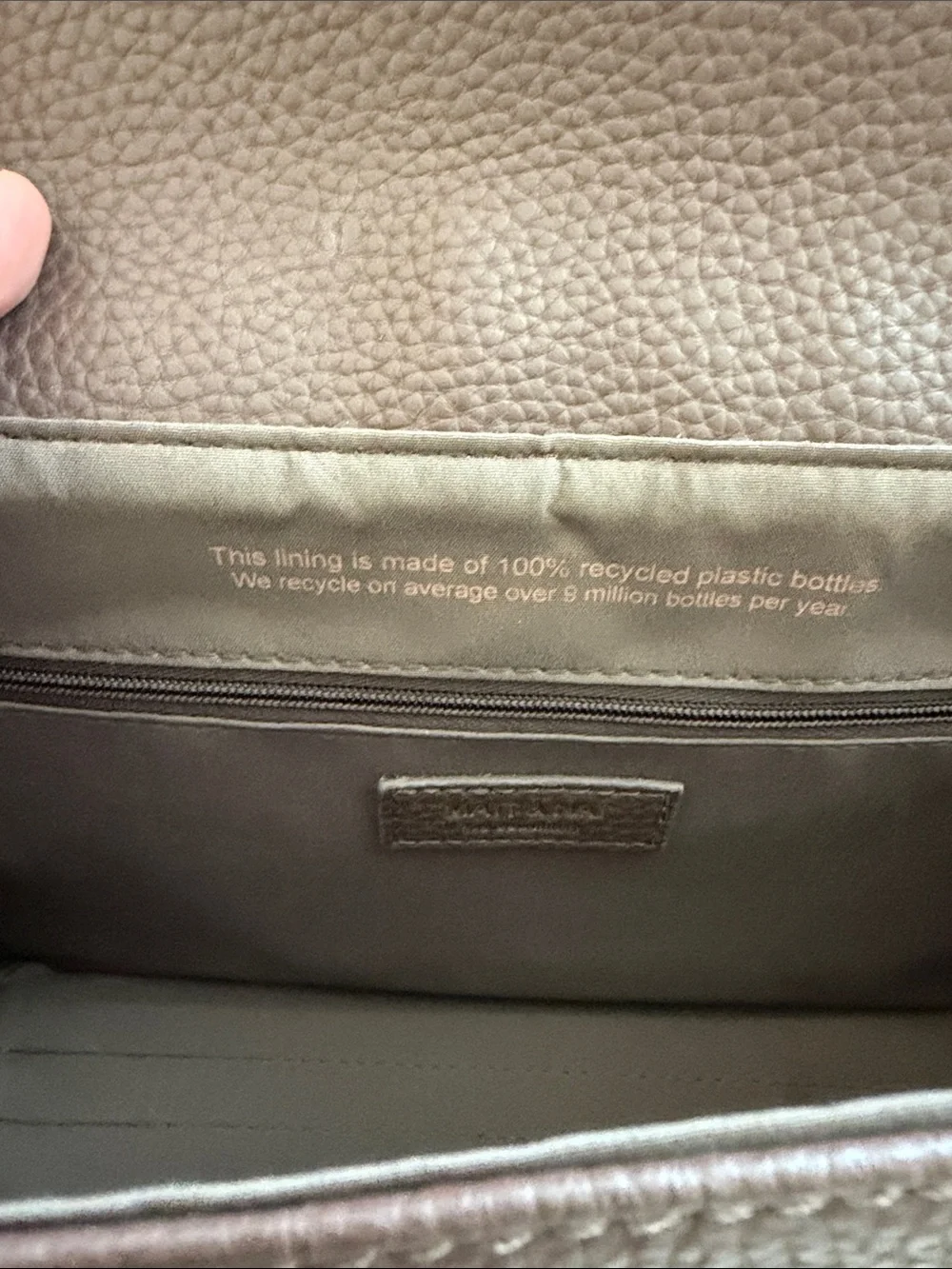 Matt & Nat Chocolate Brown Pebbled Crossbody Bag